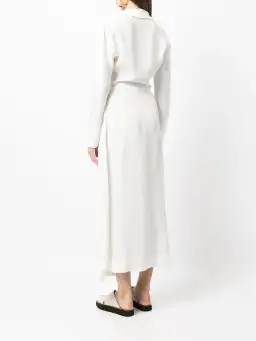 Sir The Label Clemence Long Sleeve Wrap Dress Ivory Size 0 / AU 6 for rent on The Volte - image 4
