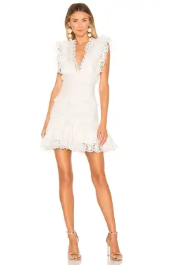 Zimmermann Wayfarer Flutter Dress In White Size 1/AU 10 for rent on The Volte - image 2