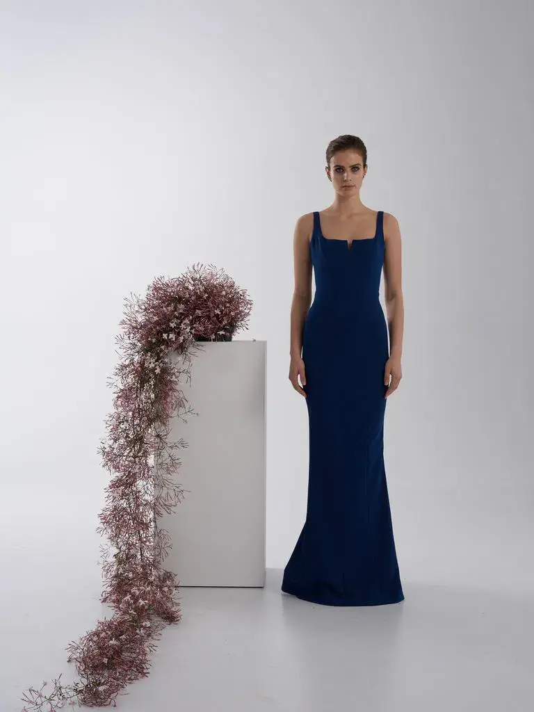 Rachel Gilbert Anneke Gown Navy Size AU 8 for rent on The Volte - main image