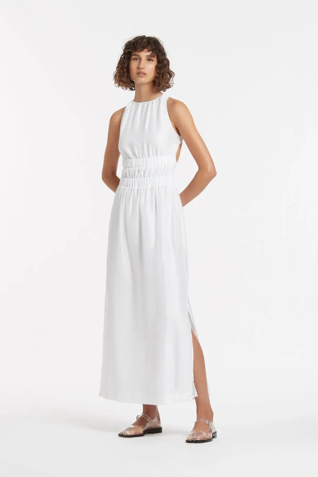 Sir The Label Franc Cross Back Gown Ivory Size 0 / AU 6 for rent on The Volte - main image