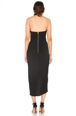 Shona Joy Knot Draped Black Dress Black Size 12 for rent on The Volte - image 2