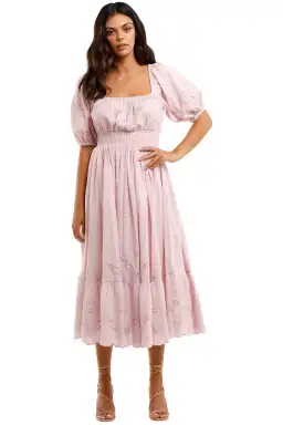 Spell & The Gypsy Capulet Broderie Anglaise Soiree Dress Lilac Size L for rent on The Volte - image 1