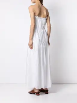 Sir The Label Dimitri Strapless Midi Dress Ivory Size 0 / AU 6 for rent on The Volte - image 3