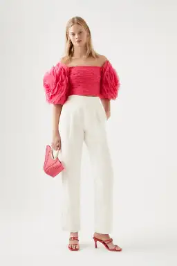 Aje Amour Bubble Top Berry Pink Size 8 for rent on The Volte - image 1