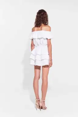 Sir The Label Stefi Mini Dress White Size AU 10