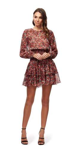 KOOKAI - BOUQUET RED FLORAL DRESS - SIZE 6 for rent on The Volte - image 2