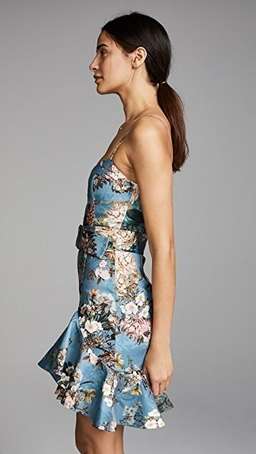NICHOLAS - ARIELLE BLUE FLORAL MINI DRESS SIZE 6 for rent on The Volte - image 3