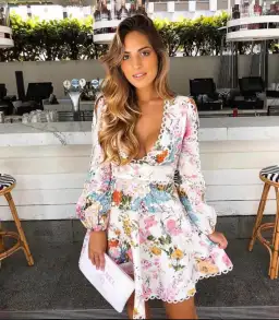 Zimmermann Heathers Flounce Mini Dress Garden Floral Size 2 / Au 12 for rent on The Volte - image 3