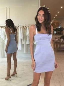 NICOLA FINETTI - ANOUK MINI DRESS LILAC PURPLE SIZE 6 for rent on The Volte - image 1