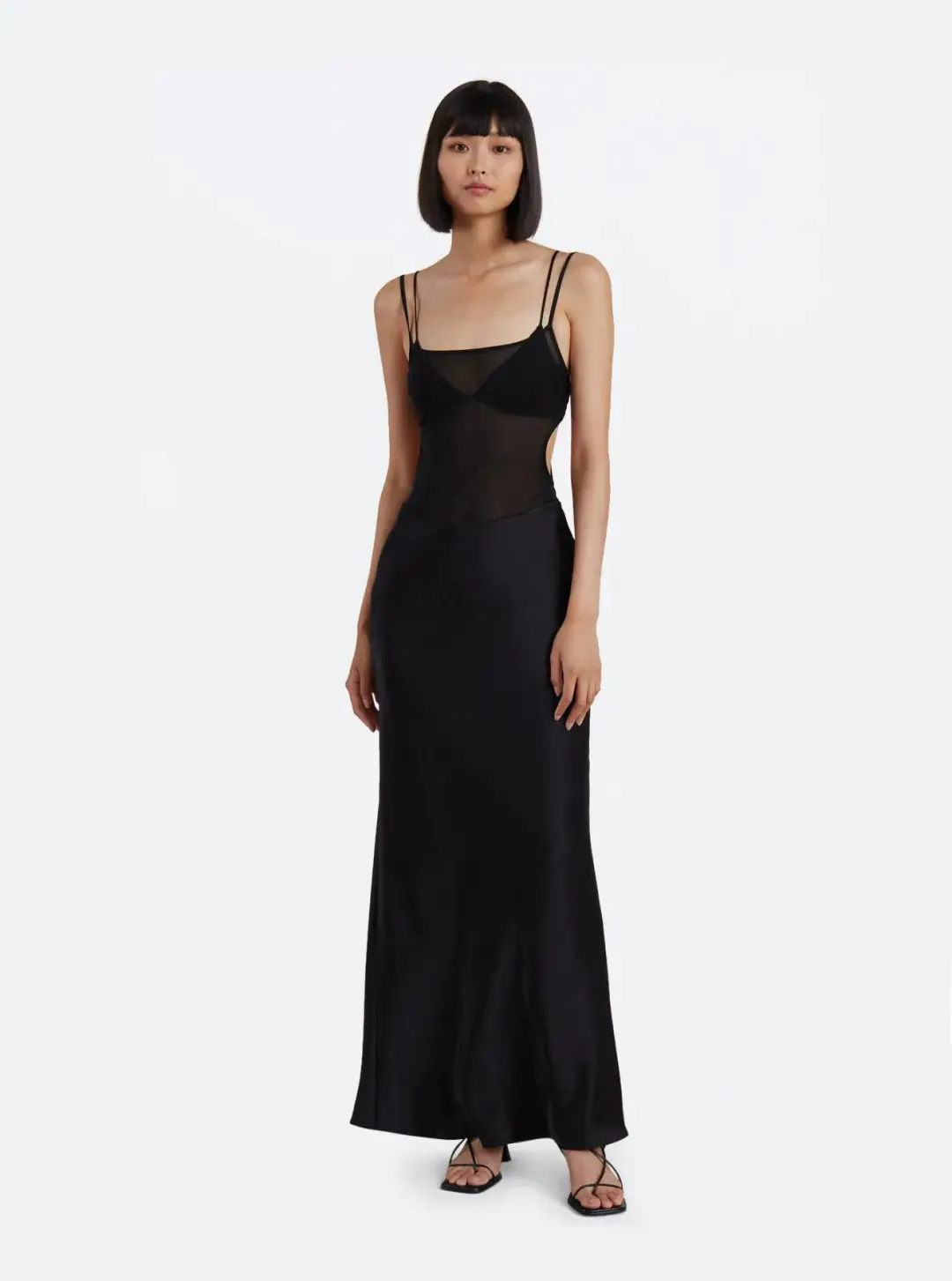 Bec and Bridge Lindsey Cut Out Maxi Dress Black Size 6 for rent on The Volte - main image