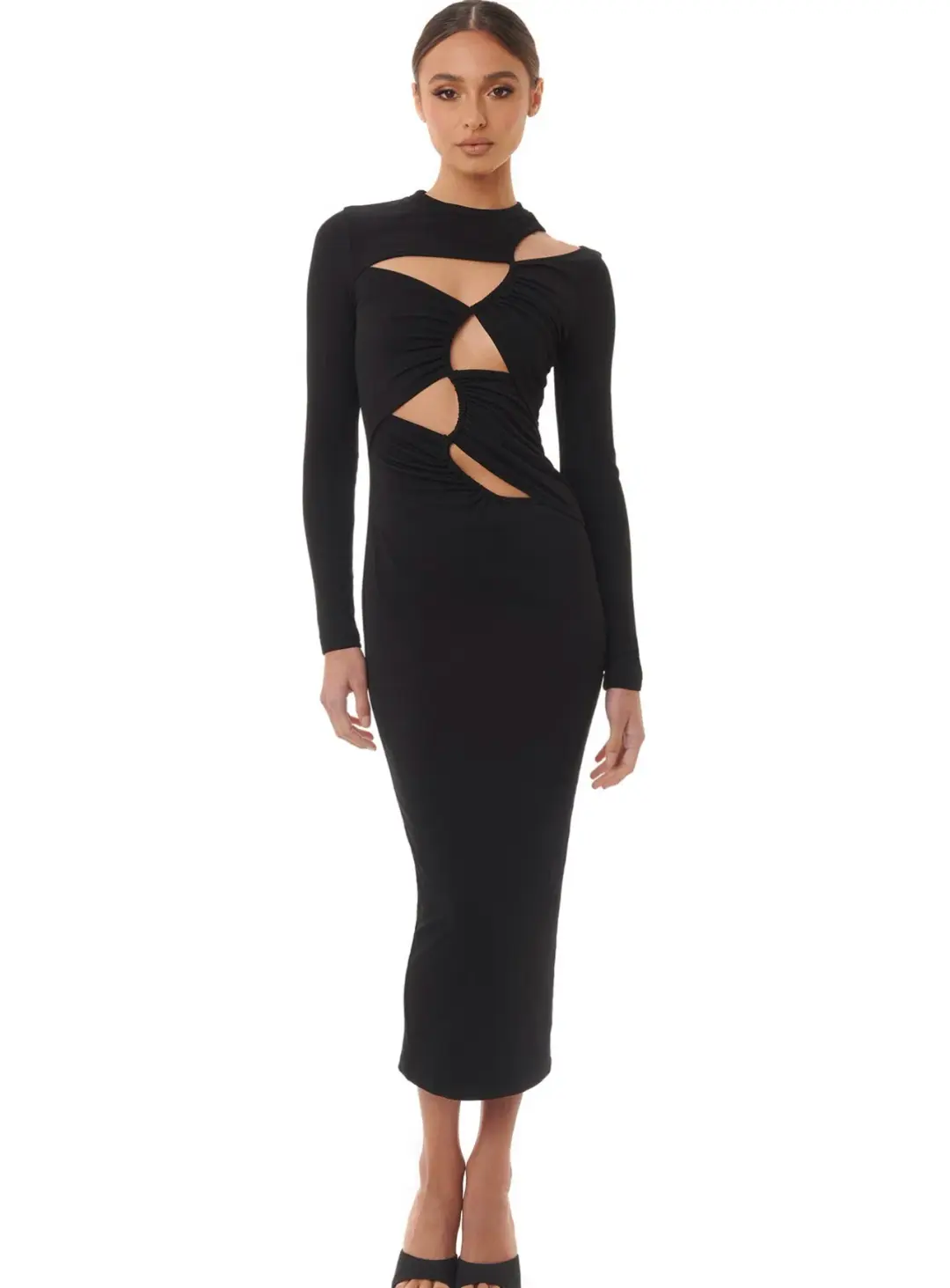 Eliya The Label Cabana Dress Black Size S for rent on The Volte - main image