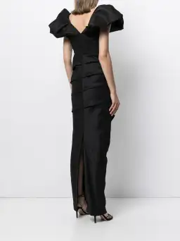 Rachel Gilbert Frey Gown Black Size AU 8 for rent on The Volte - image 3