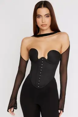 House of CB Mina Structured Corset Black Size S / Au 8 for rent on The Volte - image 3
