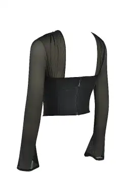 House of CB Mina Structured Corset Black Size S / Au 8 for rent on The Volte - image 7