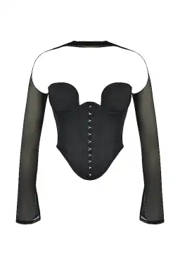 House of CB Mina Structured Corset Black Size S / Au 8 for rent on The Volte - image 6