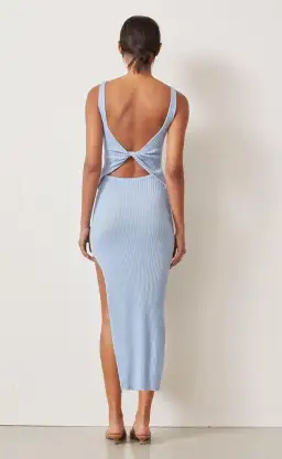 Bec and Bridge Riviera Knit Midi Dress Blue Size 8 for rent on The Volte - image 4