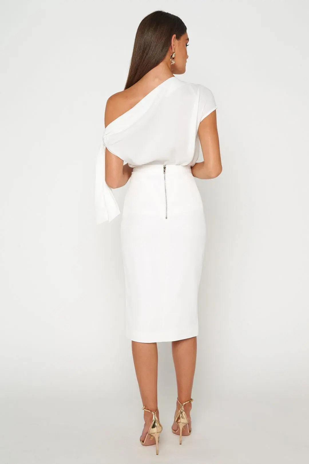 Mossman Take Back Time Skirt White Size 12 for rent on The Volte - main image