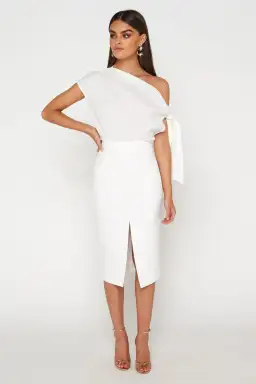 Mossman Take Back Time Skirt White Size 12 for rent on The Volte - image 1