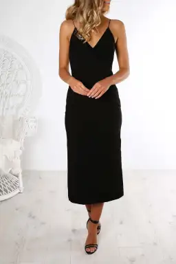 Finders Keepers Dreams Midi Dress Black Size S / Au 8 for rent on The Volte - image 2