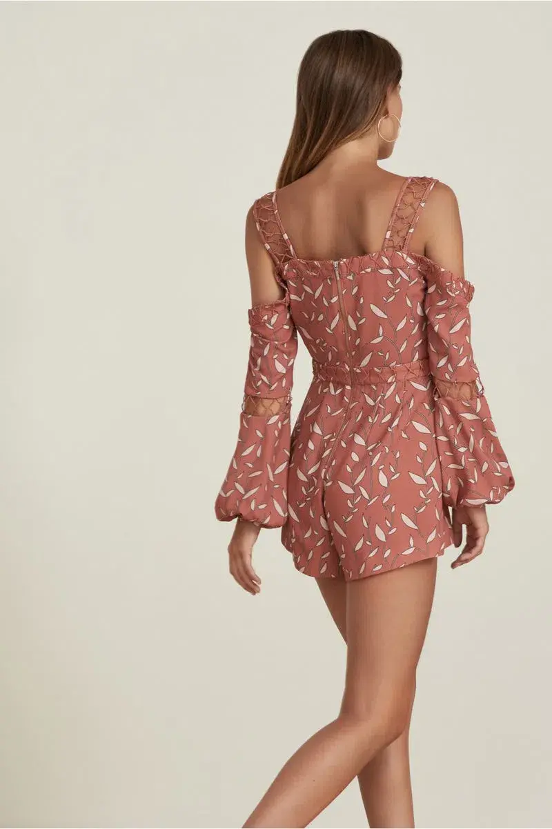 Finders Keepers Borderlines Playsuit Print Size M / Au 10 for rent on The Volte - main image