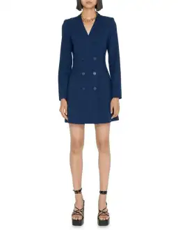 Cue Double Breasted Blazer Dress Navy Size 8 for rent on The Volte - image 1