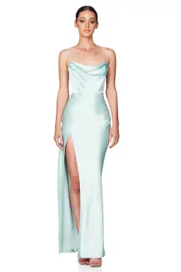 Nookie Dream Draped Gown Mint Size L / Au 12 for rent on The Volte - image 1