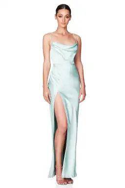 Nookie Dream Draped Gown Mint Size L / Au 12 for rent on The Volte - image 3