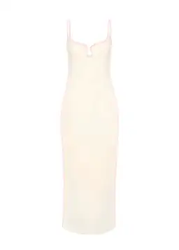 Paris Georgia Marlo Dress Cream With Bubblegum Pink Size 6 for rent on The Volte - image 3