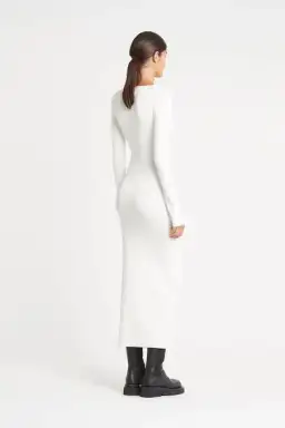 Sir the Label Celena Draped Dress White Size 8 for rent on The Volte - image 3