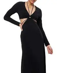 Mossman Starling Maxi Dress Black Size 14 for rent on The Volte - main image