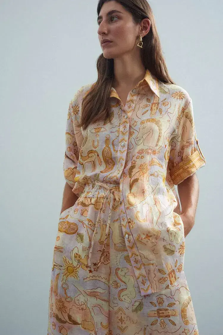 Alemais Solitaire Shirt & Pant Set Print Size 10 for rent on The Volte - main image