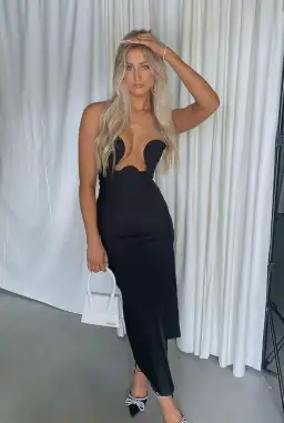 Maison Femalien Lea Dress Black Size 8 for rent on The Volte - image 1