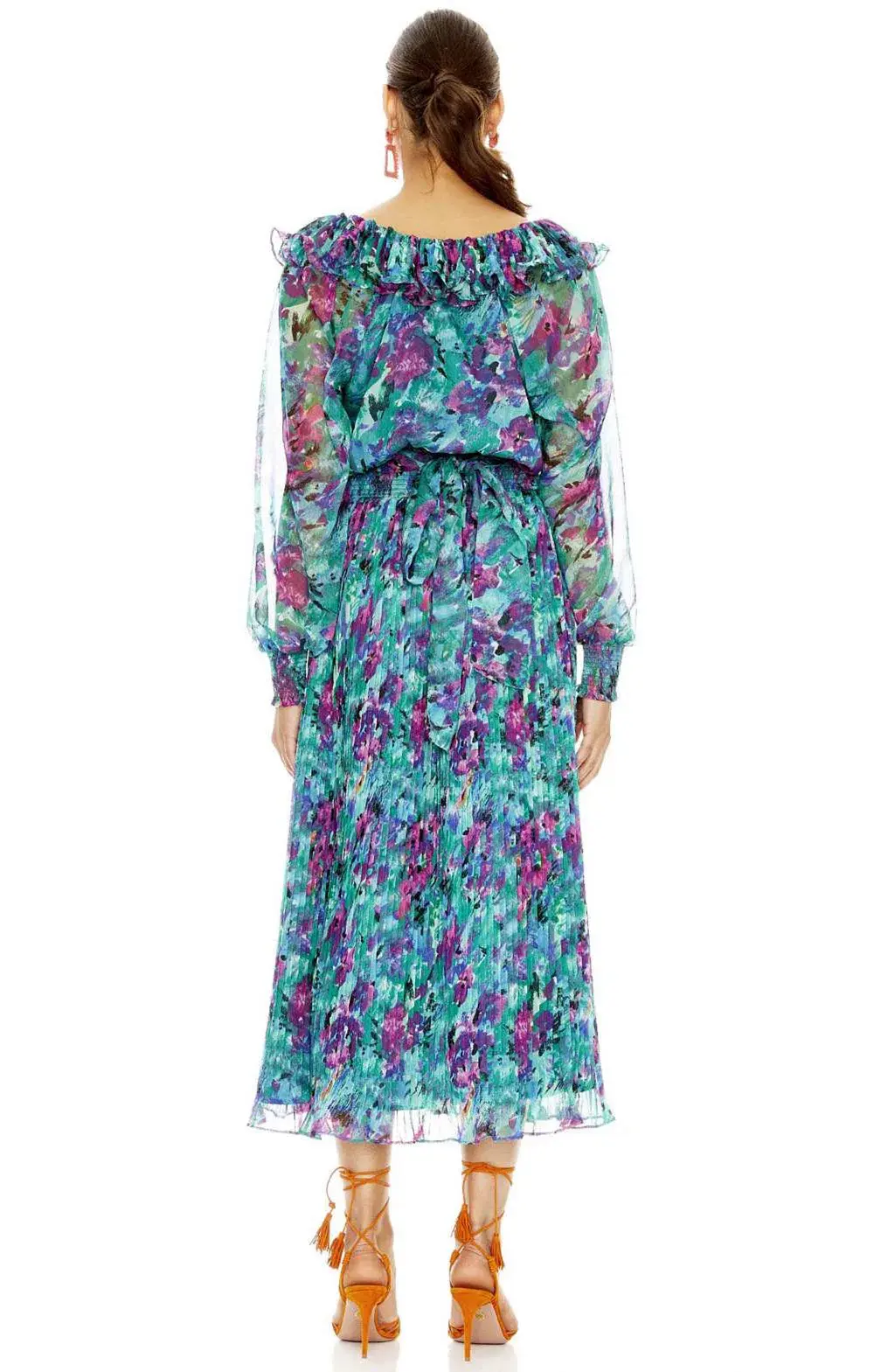 Talulah Barcelona Midi Dress Print Size L/ Au 14 for rent on The Volte - main image