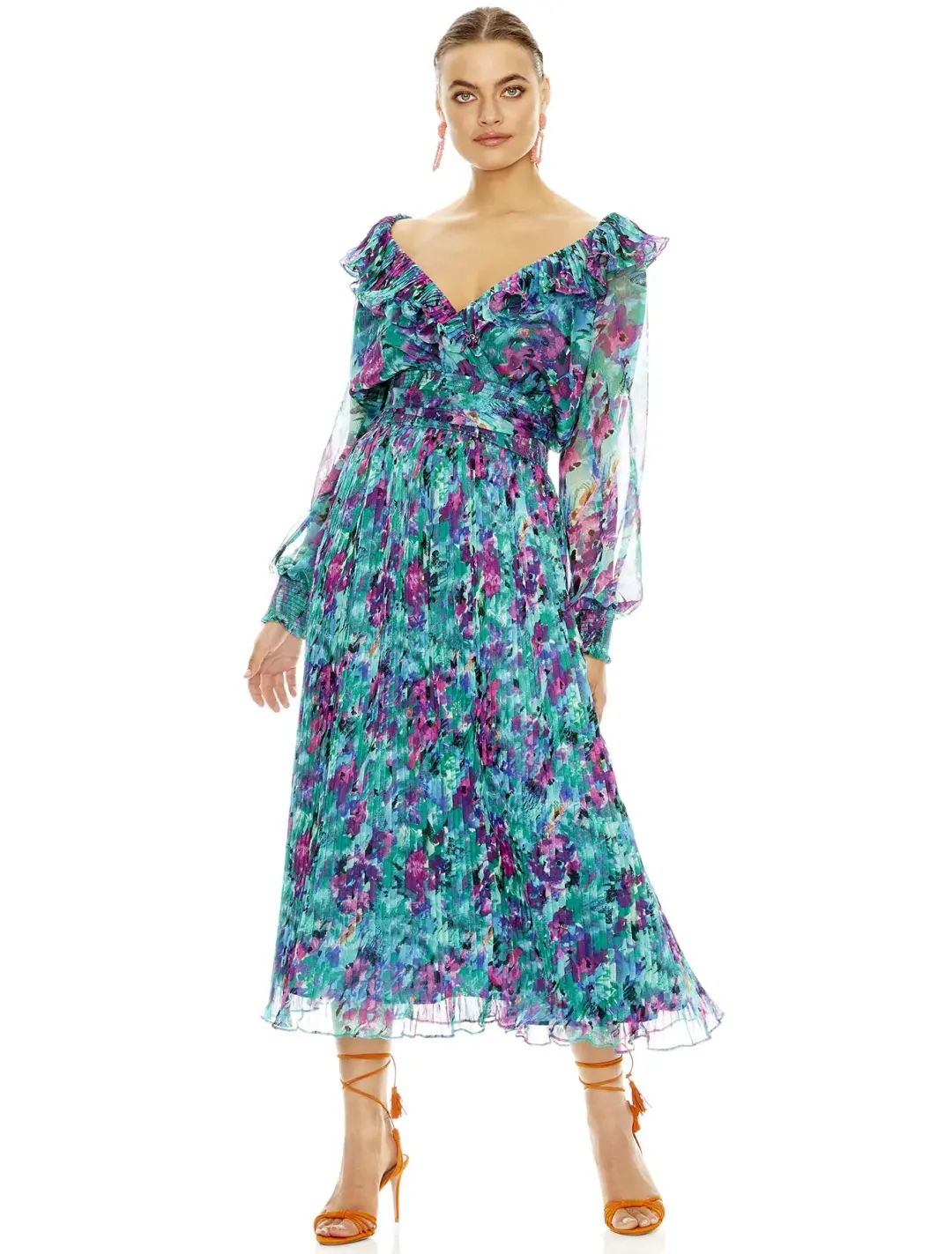 Talulah Barcelona Midi Dress Print Size L/ Au 14 for rent on The Volte - main image