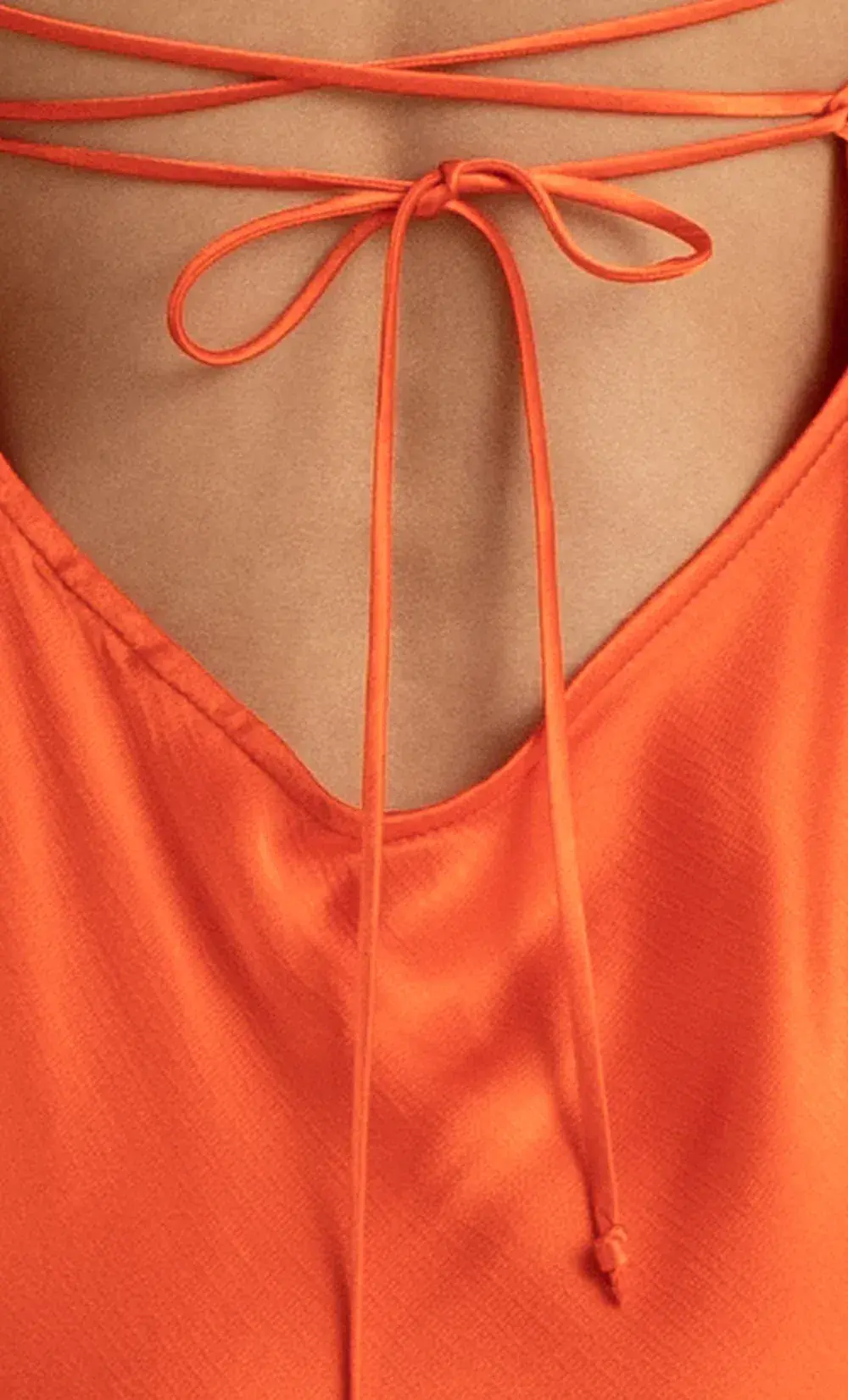 Bec & Bridge Lorelai Tie Maxi Dress Orange Size 8 for rent on The Volte - main image