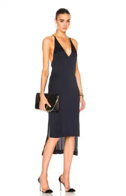 Dion Lee Fine Line Dress Black Size 12