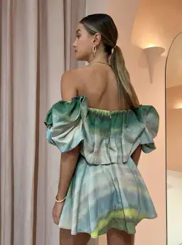 Acler Cumberland Dress Print Size 10 for rent on The Volte - image 4