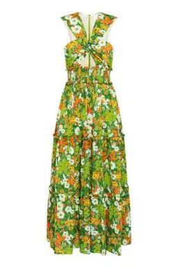 Alice Mccall California Sun Midi Dress Green Size 8 for rent on The Volte - image 3