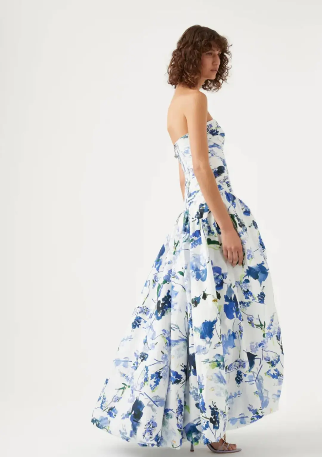 Aje Violette Bubble Hem Maxi Dress Print Size 10 for rent on The Volte - main image