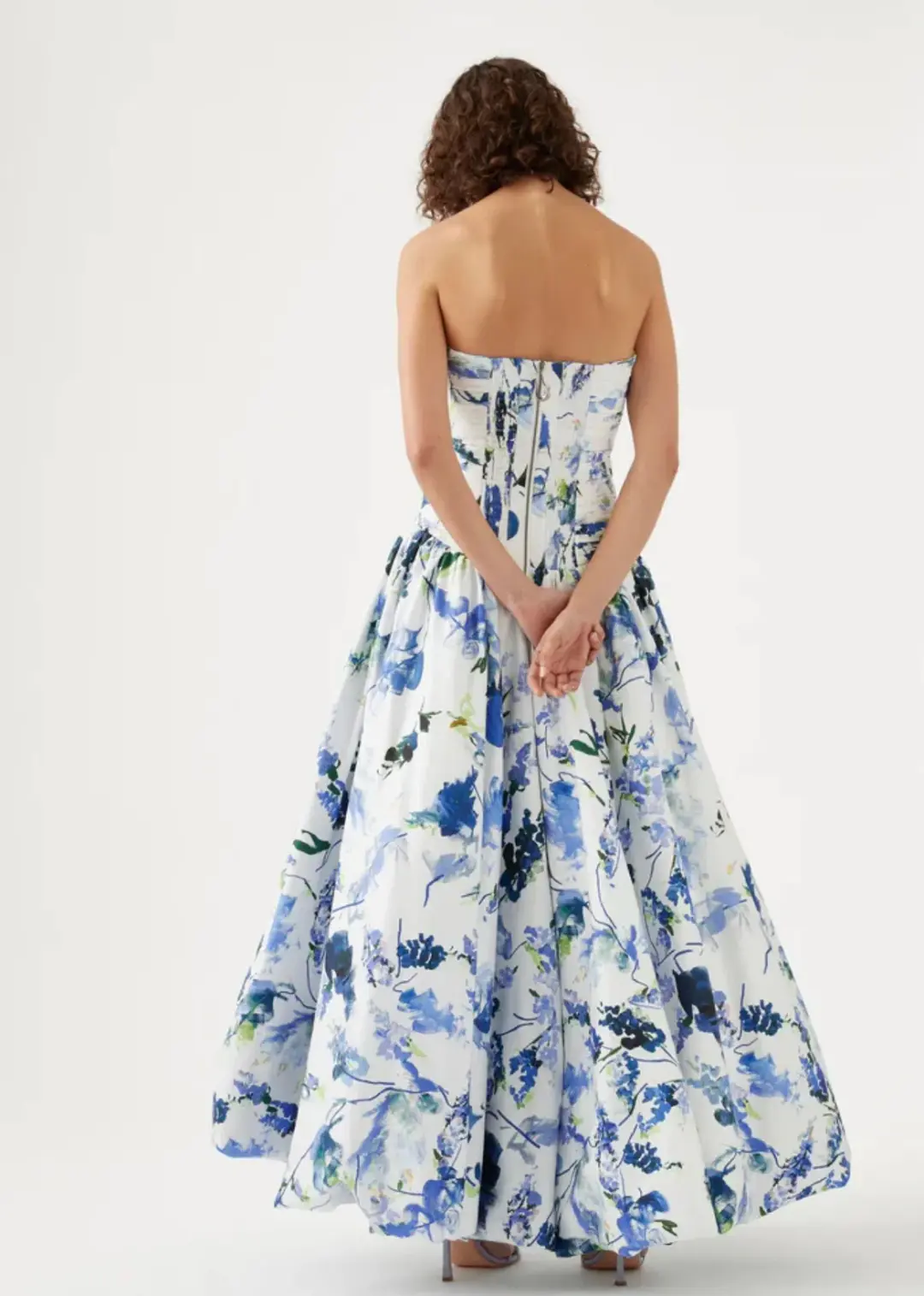 Aje Violette Bubble Hem Maxi Dress Print Size 10 for rent on The Volte - main image