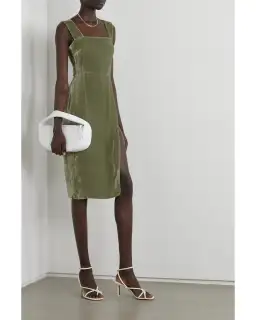 Reformation Velvet Midi Dress Artichoke Size AU 4