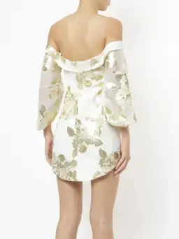 Manning Cartell Floral Alchemy Mini Dress White/Gold Size 6 for rent on The Volte - image 2