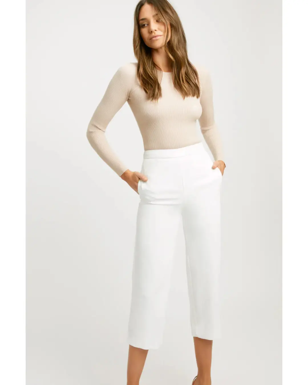 Kookai Oyster Pants White Size AU 6 for rent on The Volte - main image