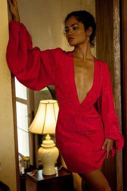 Rat & Boa Isabella Dress Red size 8