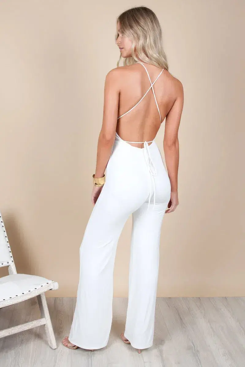 Zachary Morrison Jumpsuit White Size XS/ Au 6 for rent on The Volte - main image