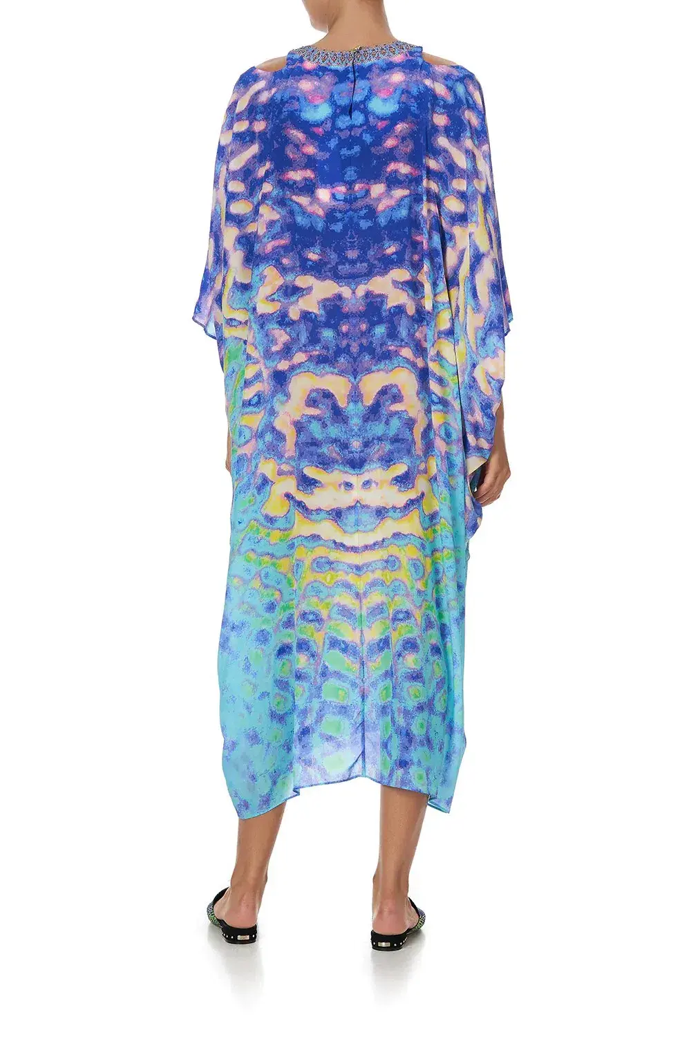 Camilla Batwing Cut Out Dress Print Size 20 for rent on The Volte - main image