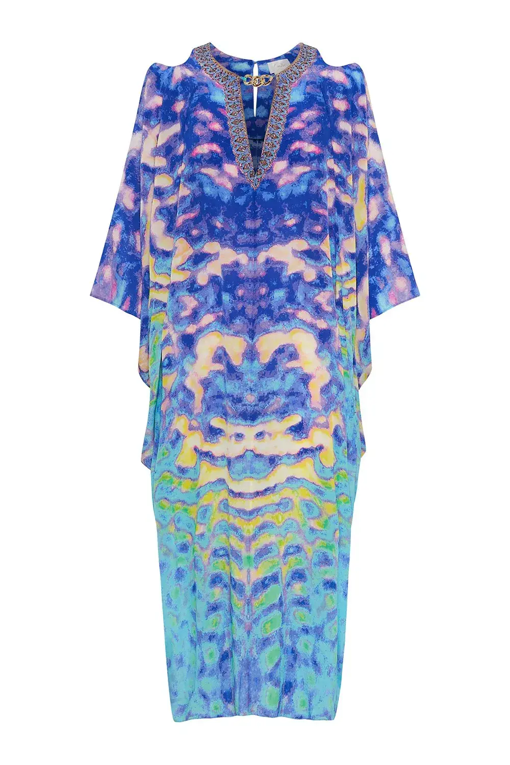 Camilla Batwing Cut Out Dress Print Size 20 for rent on The Volte - main image