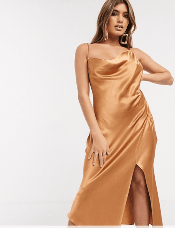 Bec & Bridge Martini Club Midi Dress Gold Size 10 for rent on The Volte - main image