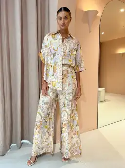 Alemais Solitaire Pants and Shirt Set Print Size 10