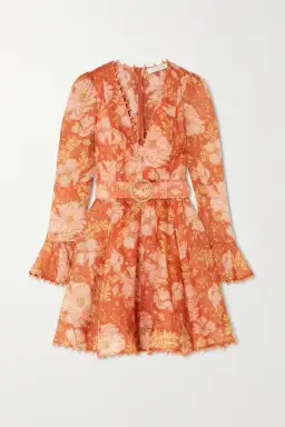 Zimmermann Kaleidoscope Mini Dress Amber Orange Size 1 / Au 10 for rent on The Volte - image 5